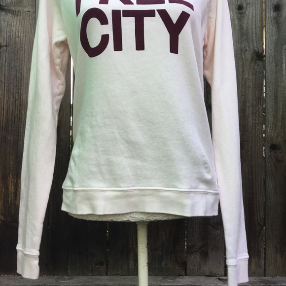 Freecity Woman S Small Top Sweatshirt Powder Pink - Picture 3 of 12